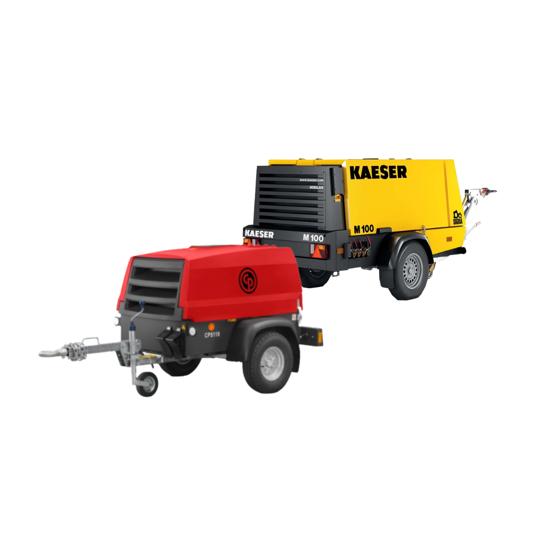 Portable diesel compressors from various brands at Rent Air