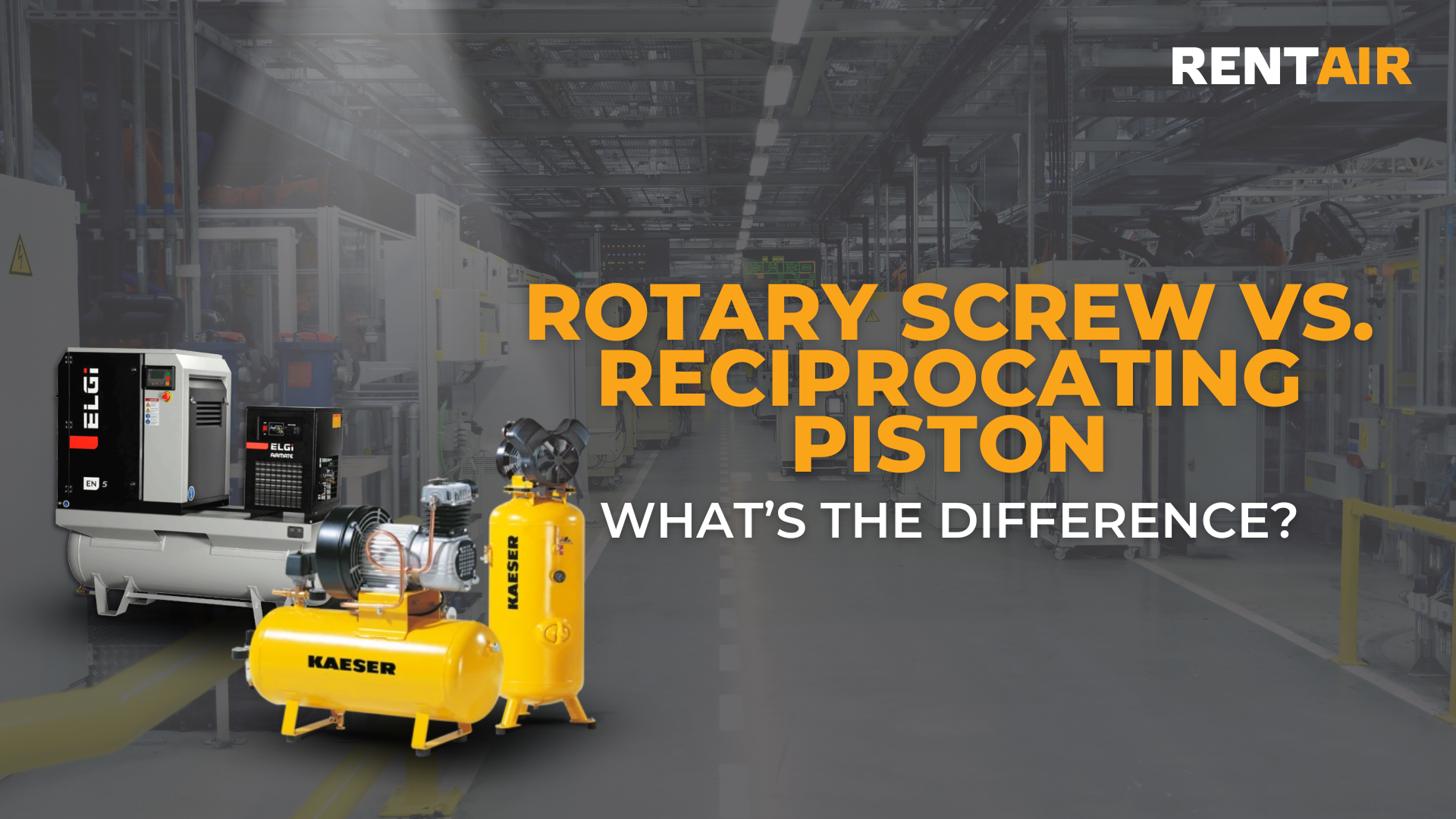 Rotary Screw Vs. Reciprocating Piston: What's the Difference?
